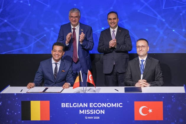 Belgian Economic Mission panel in Istanbul ISTANBUL, TURKIYE - MAY 12: A memorandum of understanding signed between MEXT and the Belgian company A6K during the Transition from Industry 4.0 to Industry 5.0 session held at the MEXT Technology Center as part of the Belgian Economic Mission in Istanbul, Turkiye on May 12, 2026. Turkish Industry and Technology Minister Fatih Kacir (2nd R) also attended the ceremony. Adem Kutucu Anadolu Istanbul Turkey. Editorial use only. Please get in touch for any other usage.  Copyright: x2026xAnadoluxAdemxKutucux