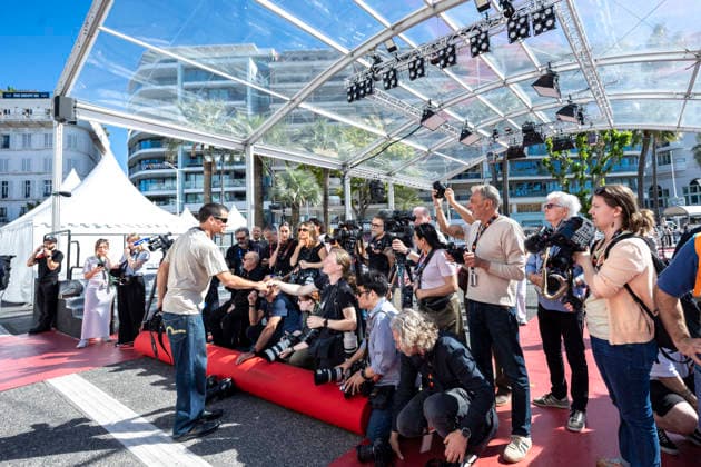 Mise en place tapis rouge avant louverture du 79ème Festival International du Film de Cannes le 12 mai 2026 Olivier Borde Bestimage Red carpet being laid out before the opening of the 79th Cannes International Film Festival on May 12, 2026 Cannes France  Copyright: xOLIVIERxBORDEx xBESTIMAGExOLIVIERxBORDEx xBESTIMAGEx