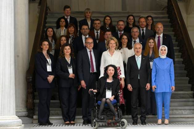 Queen Mathilde Attends 2026 Turkey Economic Mission ISTANBUL, TURKEY - MAY 12: Queen Mathilde of Belgium, Maxime Prevot (Les Engages), Deputy Prime Minister and Minister of Foreign Affairs foreign of Federal Government, Pierre-Yves Jeholet (MR), Vice-Chairman and Walloon Minister for the Economy, Industry, the Digital Economy, Employment and Training , Mahinur Ozdemir Goktas, Minister of Family and Social Service pictured attending Building bridges between the Belgian biopharma ecosystem and Türkiye conference during the Belgian Economic Mission to the Republic of Turkey on May 12, 2026 in Istanbul, Turkey, 12 05 2026 Istanbul Turkey Copyright: xPhilipxReynaersx