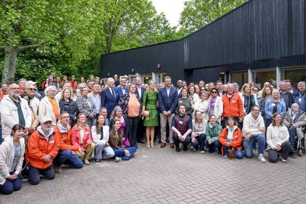 Almere, The Netherlands, 2026-05-12 12:27:12 ALMERE, 12-05-2026, Stichting AAP Queen Maxima opens the new Mammal Building of Stichting AAP in Almere. In this building, various species of exotic mammals are housed in a living environment that better meets their natural needs, with more spacious, professional care and an adapted climate. PHOTO: NLBeeld Patrick van Emst Credit: NL Beeld Patrick van Emst  Copyright: xx x