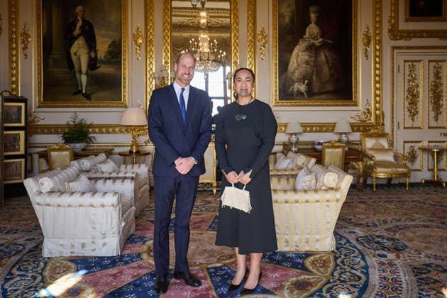 Prince of Wales meets MÄ?ori Queen An audience between The Prince of Wales and MÄ?ori Queen Te Arikinui Kuini Nga wai hono i te po at Windsor Castle, Credit:Kensington Palace B66 Avalon  Copyright: xKensingtonxPalacex xB66x xAvalonx 1098292943