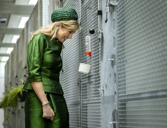 Almere, The Netherlands, 2026-05-12 11:41:54 ALMERE, 12-05-2026, Stichting AAP Queen Maxima opens the new Mammal Building of Stichting AAP in Almere. In this building, various species of exotic mammals are housed in a living environment that better meets their natural needs, with more spacious, professional care and an adapted climate. PHOTO: NLBeeld POOL Remko de Waal Credit: NL Beeld Patrick van Emst  Copyright: xx x