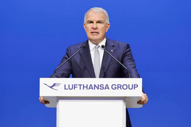 Carsten Spohr at the Annual General Meeting of Deutsche Lufthansa AG at Messe Frankfurt, Hall 5 1 Congress Center Frankfurt, 12 05 2026 Foto:xR.xSchmiegeltx xFuturexImagex lufthansa_6572