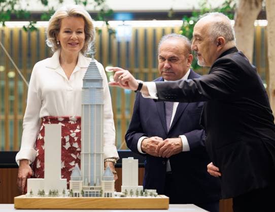 Queen Mathilde of Belgium pictured during a visit to the Central Bank of Turkiye, on day three of a Belgian economic mission to Turkey, in Istanbul on Tuesday 12 May 2026. The Queen of the Belgians is visiting Turkey from 10 to 14 May.  BENOITxDOPPAGNE 173589203