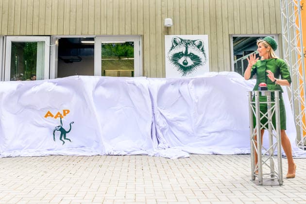 Queen opens the new Mammal Building of the AAP Foundation. Almere, the Netherlands. 12 May 2026 Queen Maxima during a visit to the new Mammal Building of the AAP Foundation. In this building, various types of exotic mammals are accommodated in a living environment that better suits their natural needs. Almere The Netherlands  Copyright: xDPPA POOL PatrickxvanxEmstx