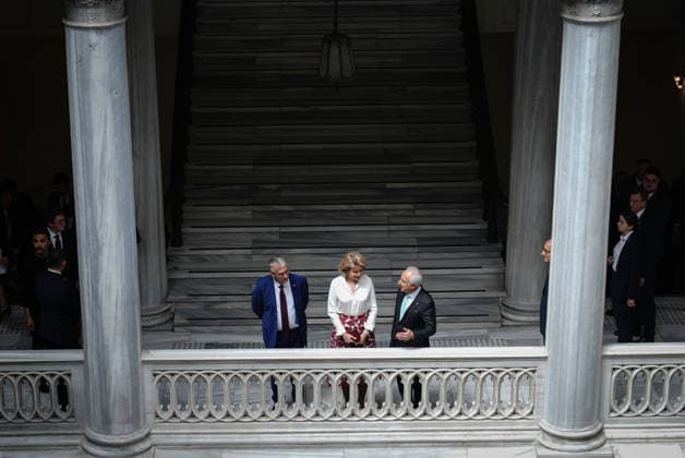 Queen Mathilde of Belgium in Istanbul ISTANBUL, TURKIYE - MAY 12: Queen Mathilde of Belgium attends meeting aimed at building bridges between the Belgian and Turkish biopharma ecosystems, strengthening relations, and expanding opportunities in this field as part of the Belgian Economic Mission to Turkiye at Istanbul University in Istanbul, Turkiye on May 12, 2026. The meeting brought together institutional, academic, and industrial stakeholders from both countries. Hakan Akgun Anadolu Istanbul Turkey. Editorial use only. Please get in touch for any other usage.  Copyright: x2026xAnadoluxHakanxAkgunx