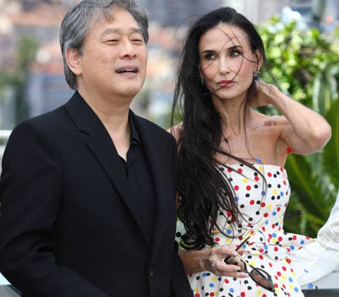 May 12, 2026, Cannes, Cote D azur, France: PARK CHAN-WOOK and DEMI MOORE attend the Jury d Or photocall at the 79th Annual Cannes Film Festival at Palais des Festivals in Cannes, France Cannes France - ZUMAc179 20260512_zep_c179_035 Copyright: xMickaelxChavetx