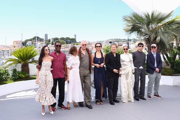 May 12, 2026, Cannes, Cote D azur, France: Jury members DEMI MOORE, ISAACH DE BANKOLE, LAURA WANDEL, STELLAN SKARSGARD, CHLOE ZHAO, President PARK CHAN-WOOK, RUTH NEGGA, DIEGO CESPEDES and PAUL LAVERTY attend the Jury d Or photocall at the 79th Annual Cannes Film Festival at Palais des Festivals in Cannes, France Cannes France - ZUMAc179 20260512_zep_c179_048 Copyright: xMickaelxChavetx