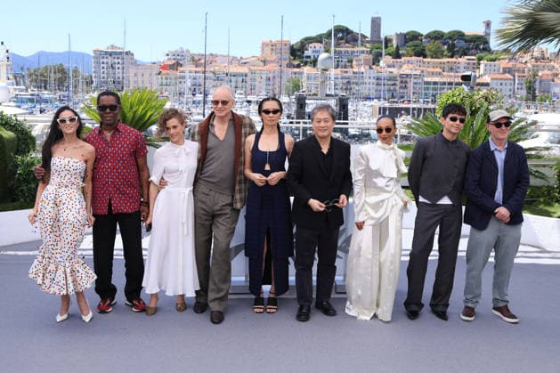 Cannes - Jury Photocall Jury president Park Chan-wook, and Jury members Demi Moore, Diego Cespedes, Laura Wandel, Isaach De Bankole, Stellan Skarsgard, Ruth Negga, Chloe Zhao and Paul Laverty at the jury photocall as part of the 79th Cannes Film Festival in Cannes, France on May 12, 2026. Photo by Jerome Domine ABACAPRESS.COM Cannes France  Copyright: xDominexJerome ABACAx