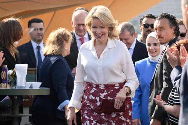 Queen Mathilde Attends 2026 Turkey Economic Mission ISTANBUL, TURKEY - MAY 12: Queen Mathilde of Belgium pictured attending the Ageas and Sabanc1 Group conference: Celebrating 15 Years of a Strategic BelgianTurkish Partnership in Insurance during the Belgian Economic Mission to the Republic of Turkey on May 12, 2026 in Istanbul, Turkey, 12 05 2026 Istanbul Turkey  Copyright: xPhilipxReynaersx