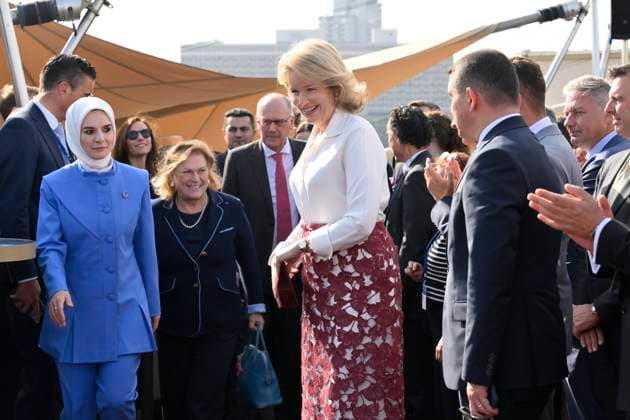 Queen Mathilde Attends 2026 Turkey Economic Mission ISTANBUL, TURKEY - MAY 12: Queen Mathilde of Belgium pictured attending the Ageas and Sabanc1 Group conference: Celebrating 15 Years of a Strategic BelgianTurkish Partnership in Insurance during the Belgian Economic Mission to the Republic of Turkey on May 12, 2026 in Istanbul, Turkey, 12 05 2026 Istanbul Turkey  Copyright: xPhilipxReynaersx
