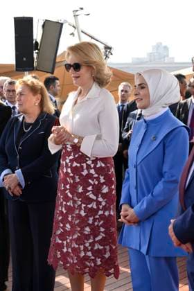 Queen Mathilde Attends 2026 Turkey Economic Mission ISTANBUL, TURKEY - MAY 12: Queen Mathilde of Belgium pictured attending the Ageas and Sabanc1 Group conference: Celebrating 15 Years of a Strategic BelgianTurkish Partnership in Insurance during the Belgian Economic Mission to the Republic of Turkey on May 12, 2026 in Istanbul, Turkey, 12 05 2026 Istanbul Turkey  Copyright: xPhilipxReynaersx