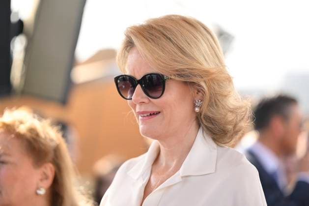 Queen Mathilde Attends 2026 Turkey Economic Mission ISTANBUL, TURKEY - MAY 12: Queen Mathilde of Belgium pictured attending the Ageas and Sabanc1 Group conference: Celebrating 15 Years of a Strategic BelgianTurkish Partnership in Insurance during the Belgian Economic Mission to the Republic of Turkey on May 12, 2026 in Istanbul, Turkey, 12 05 2026 Istanbul Turkey  Copyright: xPhilipxReynaersx