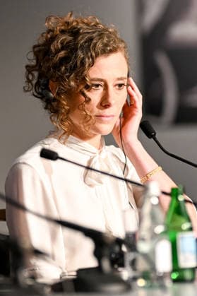 Laura Wandel lors de la conférence de presse du jury lors du 79ème Festival International du Film de Cannes 12 23 mai 2026 , le 12 mai 2026 Estelle Carlier Pool Bestimage Press conference of the jury during the 79th Cannes International Film Festival on May 12th, 2026 Cannes France  Copyright: xEstellexCarlierx xPoolx xBestimagexEstellexCarlierx xPoolx xBestimagex