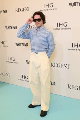 Jessica Platt and Harry Collett at the Vanity Fair photocall on the beach at the Carlton Hotel during the 79th International Film Festival in Cannes, France, May 12, 2026 Lionel Urman Bestimage Celebs attend the Vanity Fair Lunch during the 79th annual Cannes Film Festival at Carlton Beach Club on May 12, 2026 in Cannes, France Paris France  Copyright: xLIONELxURMANxx xBESTIMAGExLIONELxURMANxx xBESTIMAGEx