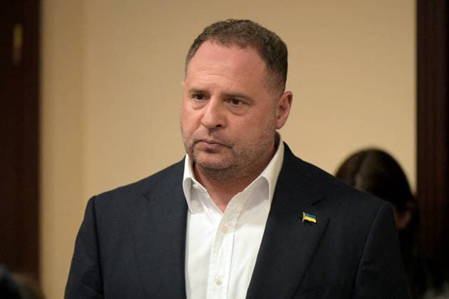 Zelensky’s Ex-Chief of Staff Accused in Ukraine Corruption Investigation - Kyiv Former Head of the Office of the President of Ukraine Andriy Yermak, suspected of money laundering, attends a bail hearing at the High Anti-Corruption Court (HACC) in Kyiv, Ukraine, on May 12, 2026. The Specialised Anti-Corruption Prosecutor? Office requested that the suspect be held in custody with the alternative of bail set at UAH 180 million. Investigators allege that the former official was involved in laundering 460 million hryvnias through the construction of luxury cottages near Kyiv. Photo by Danylo Antoniuk Ukrinform ABACAPRESS.COM Kyiv Ukraine  Copyright: xUkrinform ABACAx