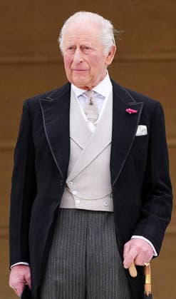 Royal Garden Party at Buckingham Palace King Charles III at the garden steps before the start of a Royal Garden Party at Buckingham Palace, London, to celebrate frontline workers from across the United Kingdom and recognise the dedication and contribution of those who serve their communities through volunteering, supporting charitable causes and working for emergency services. Picture date: Tuesday May 12, 2026., Credit:Aaron Chown PA ROTA - B68 Avalon UK, London  Copyright: xAaronxChownx xPAxROTAx-xB68x xAvalonx 1098334956