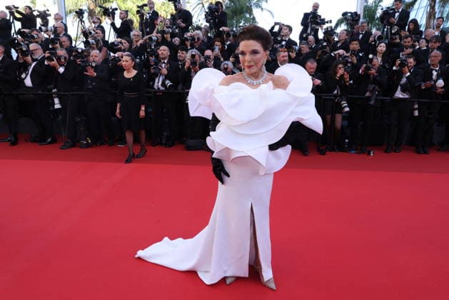Cannes - Opening Ceremony Red Carpet Dame Joan Collins attending the Opening Ceremony red carpet ahead of the screening of The Electric Kiss (La Venus Electrique) directed by Pierre Salvadori as part of the 79th Cannes Film Festival in Cannes, France on May 12, 2026. Photo by Jerome Domine ABACAPRESS.COM Cannes France  Copyright: xDominexJerome ABACAx