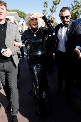 Cannes Jane Fonda Exits Martinez MP Cannes, France- May 12: Jane Fonda leaves Hotel Martinez to attending opening ceremony during 79th Festival of Cannes, on May 12, 2026 in Cannes, France. Photo by Marco Piovanotto ABACAPRESS:COM Cannes France  Copyright: xPiovanottoxMarco ABACAx