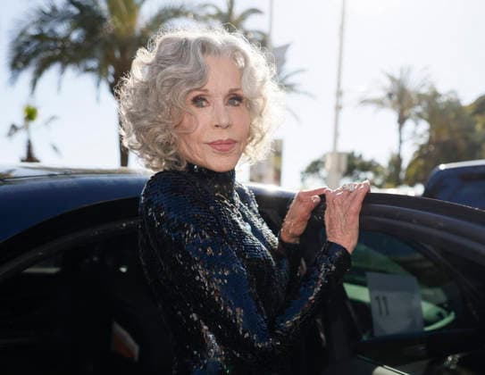 Cannes Jane Fonda Exits Martinez MP Cannes, France- May 12: Jane Fonda leaves Hotel Martinez to attending opening ceremony during 79th Festival of Cannes, on May 12, 2026 in Cannes, France. Photo by Marco Piovanotto ABACAPRESS:COM Cannes France  Copyright: xPiovanottoxMarco ABACAx