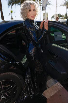 Cannes Jane Fonda Exits Martinez MP Cannes, France- May 12: Jane Fonda leaves Hotel Martinez to attending opening ceremony during 79th Festival of Cannes, on May 12, 2026 in Cannes, France. Photo by Marco Piovanotto ABACAPRESS:COM Cannes France  Copyright: xPiovanottoxMarco ABACAx