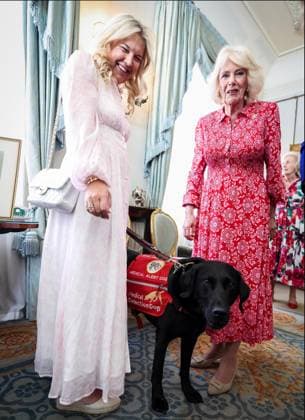 Image Licensed to Parsons Media. 12 05 2026. London, United Kingdom. The Queen- Reception for Medical Detection Dogs. Her Majesty The Queen, as Patron of Medical Detection Dogs, hosts a reception at Clarence House.  Copyright: xAndrewxParsonsx xParsonsxMediax PAR-9207-0017