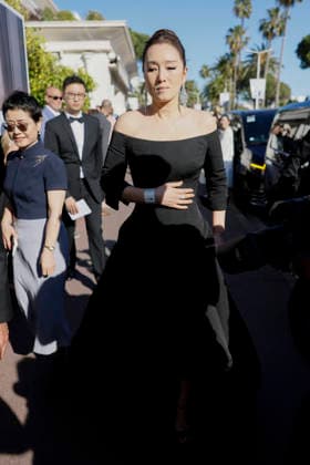 Cannes Gong Li Exits Martinez MP Cannes, France- May 12: Gong Li leaves Hotel Martinez to attending opening ceremony during 79th Festival of Cannes, on May 12, 2026 in Cannes, France. Photo by Marco Piovanotto ABACAPRESS:COM Cannes France  Copyright: xPiovanottoxMarco ABACAx
