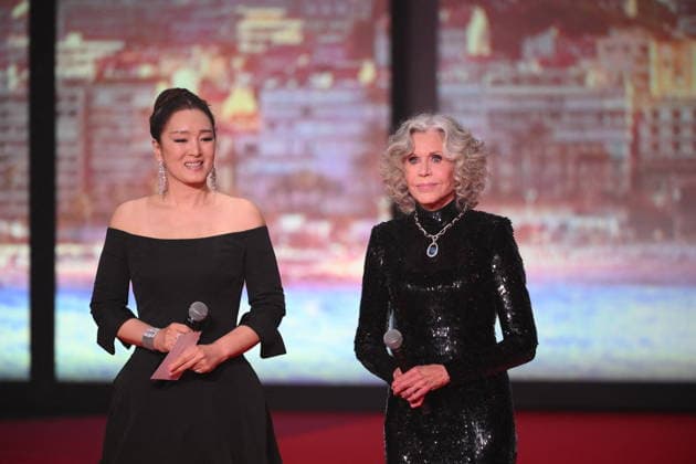 Cannes - Opening Ceremony Gong Li and Jane Fonda speak on stage during the Opening Ceremony as part of the 79th Cannes Film Festival in Cannes, France on May 12, 2026. Photo by Eliot Blondet ABACAPRESS.COM Cannes France  Copyright: xBlondetxEliot ABACAx