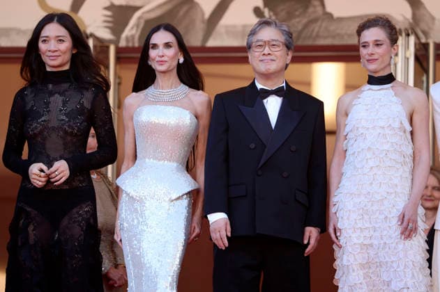 Chloe Zhao, Demi Moore, Park Chan Wook and Laura Wandel at the Opening Ceremony with the premiere of the feature film La VÃ nus Electrique The Electric Kiss at the Festival de Cannes 2026 79 Cannes International Film Festival at the Palais des Festivals Cannes, 12 05 2026 Foto:xD.xBedrosianx xFuturexImagex opening_6507