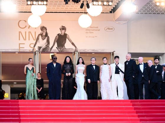 IPA84605691 - Cannes, 79th Cannes Film Festival 2026, opening red carpet Pictured: Ruth Negga, Isaach de Bankole, Chloe Zhao, Demi Moore, Park Chan-wook, Stellan Skarsgard  Copyright: xTerenghi Ipa-Agency.netx xPoolxPhotoxEventsx07x 84605691
