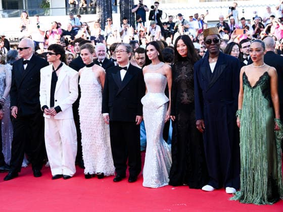 IPA84605810 - Cannes, 79th Cannes Film Festival 2026, opening red carpet Pictured: Stellan Skarsgard, Diego CÃ spedes, Laura Wandel, Park Chan-wook, Demi Moore, ChloÃ Zhao, Isaach de BankolÃ , Ruth Negga  Copyright: xTerenghi Ipa-Agency.netx xPoolxPhotoxEventsx07x 84605810