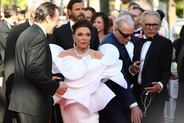 May 12, 2026, Cannes, Cote D azur, France: JOAN COLLINS during the red carpet for the premiere screening of THE ELECTRIC KISS at the 79th Annual Cannes Film Festival at Palais des Festivals in Cannes, France Cannes France  - ZUMAc179 20260512_zep_c179_076 Copyright: xMickaelxChavetx