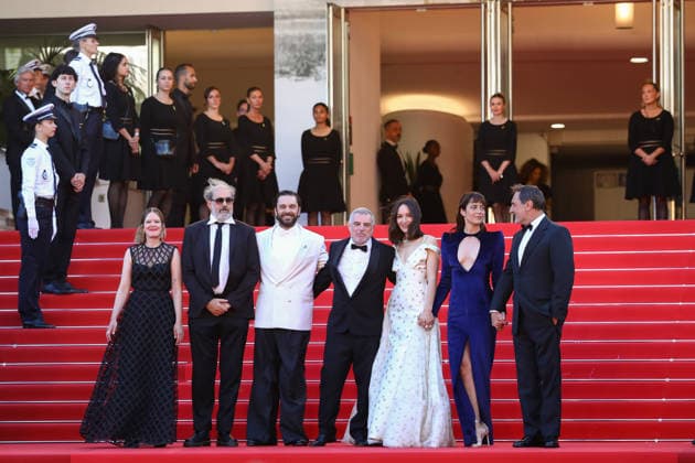 May 12, 2026, Cannes, Cote D azur, France: The Electric Kiss cast and crew of whom PIO MARMAI, ANAIS DEMOUSTIER, GILLES LELLOUCHE and director PIERRE SALVADORI during the red carpet for the premiere screening of THE ELECTRIC KISS at the 79th Annual Cannes Film Festival at Palais des Festivals in Cannes, France Cannes France  - ZUMAc179 20260512_zep_c179_099 Copyright: xMickaelxChavetx