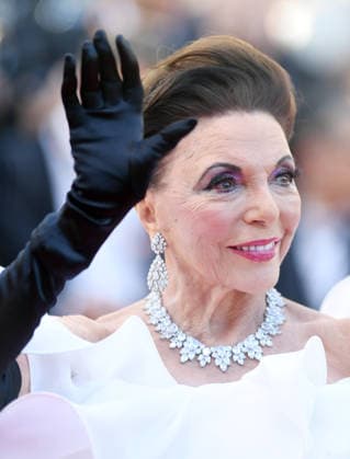 Celebrities walk the red carpet for the 79th Annual Cannes Film Festival Opening Ceremony and La VÃ nus Electrique (The Electric Venus) screening Featuring: Joan Collins Where: Cannes, France When: 12 May 2026 Credit: Cover Images EDITORIAL USE ONLY. NOT FOR USE BY NEWSPAPERS BASED IN THE UK. Copyright: xx coverimg55684233