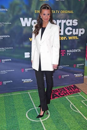 Laura Wontorra at the Wontorras World Cup Father Daughter World Cup Premiere Screening at the Telekom Flagship Store Hamburg Altstadt in Hamburg on 12 05 2026