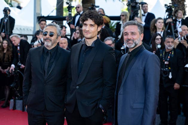 Cannes Opening NG Olivier Nakache, Louis Garrel and Eric Toledano attending the ‘The Electric Kiss (La Venus Electrique)’ Screening and Opening Ceremony Red Carpet at Palais Des Festivals in Cannes, France on May 12 2026 as part of the 79th Cannes Film Festival. Photo by Nicolas Genin ABACAPRESS.COM Cannes France  Copyright: xGeninxNicolas ABACAx