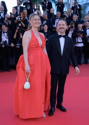 CANNES, FRANCE May 12, 2026 Elijah Wood Mette Marie Kongsved at the Grand Opening and premiere for The Electric Kiss at the 79th Festival de Cannes Picture Paul Smith Featureflash 455849 2026 05 12 Cannes France  Copyright: xPaulxSmithx xFeaturesxFlashx xStarfacex STAR_455849_137