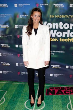 Laura Wontorra at the premiere screening of the Magenta TV documentary series Wontorras World Cup Father Daughter World Cup at the Telekom Flagship Store Hamburg, 12 05 2026 Foto:xC.xTamckex xFuturexImagex wontorra_6506