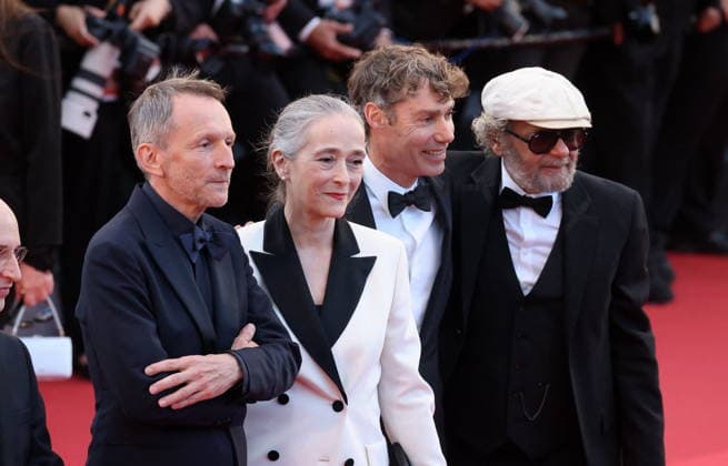 Philippe Martin, Delphine Ernotte, David Thion, guest Montée des marches du film La vénus électrique pour la cérémonie douverture du 79ème Festival International du Film de Cannes, le 12 mai 2026 Jacovides Moreau Bestimage Red carpet for The electric kiss during the 79th Cannes International Film Festival Opening ceremony on May 12, 2026 Cannes France  Copyright: xJACOVIDES-MOREAUx xBESTIMAGExJACOVIDES-MOREAUx xBESTIMAGEx