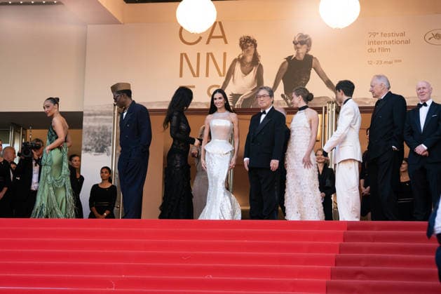 Opening Ceremony And La VÃ nus Electrique (The Electric Venus) Screening - The 79th Annual Cannes Film Festival Jury Members Diego CÃ spedes, Laura Wandel, Jury President Park Chan-wook, Demi Moore, ChloÃ Zhao, Isaach de BankolÃ and Ruth Negga attend the opening ceremony and La VÃ nus Electrique (The Electric Venus) screening during the 79th annual Cannes Film Festival at Palais des Festivals, Credit:Lounis Tiar Avalon France, Cannes  Copyright: xLounisxTiarx xAvalonx 1098387919