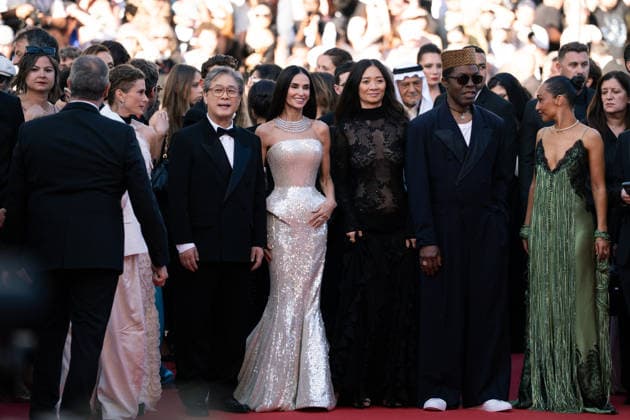 Opening Ceremony And La VÃ nus Electrique (The Electric Venus) Screening - The 79th Annual Cannes Film Festival Jury Members Diego CÃ spedes, Laura Wandel, Jury President Park Chan-wook, Demi Moore, ChloÃ Zhao, Isaach de BankolÃ and Ruth Negga attend the opening ceremony and La VÃ nus Electrique (The Electric Venus) screening during the 79th annual Cannes Film Festival at Palais des Festivals, Credit:Lounis Tiar Avalon France, Cannes  Copyright: xLounisxTiarx xAvalonx 1098388657
