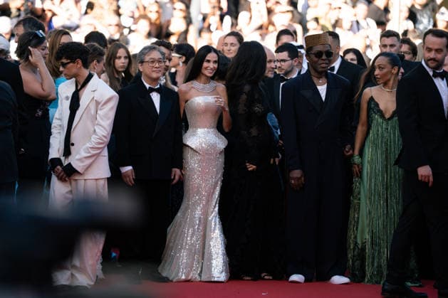Opening Ceremony And La VÃ nus Electrique (The Electric Venus) Screening - The 79th Annual Cannes Film Festival Jury Members Diego CÃ spedes, Laura Wandel, Jury President Park Chan-wook, Demi Moore, ChloÃ Zhao, Isaach de BankolÃ and Ruth Negga attend the opening ceremony and La VÃ nus Electrique (The Electric Venus) screening during the 79th annual Cannes Film Festival at Palais des Festivals, Credit:Lounis Tiar Avalon France, Cannes  Copyright: xLounisxTiarx xAvalonx 1098389337