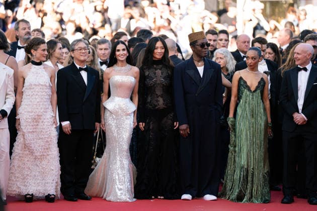 Opening Ceremony And La VÃ nus Electrique (The Electric Venus) Screening - The 79th Annual Cannes Film Festival Jury Members Diego CÃ spedes, Laura Wandel, Jury President Park Chan-wook, Demi Moore, ChloÃ Zhao, Isaach de BankolÃ and Ruth Negga attend the opening ceremony and La VÃ nus Electrique (The Electric Venus) screening during the 79th annual Cannes Film Festival at Palais des Festivals, Credit:Lounis Tiar Avalon France, Cannes  Copyright: xLounisxTiarx xAvalonx 1098391388