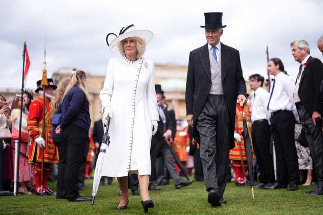 Royal Garden Party hosted by King Charles and Queen Camilla at Buckingham Palace, London, UK, 12 May 2026 Queen Camilla (left) during a Royal Garden Party at Buckingham Palace, London, to celebrate frontline workers from across the United Kingdom and recognise the dedication and contribution of those who serve their communities through volunteering, supporting charitable causes and working for emergency services. Picture date: Tuesday May 12, 2026., Credit:Aaron Chown PA ROTA - B68 Avalon UK, London  Copyright: xAaronxChownx xPAxROTAx-xB68x xAvalonx 1098387367