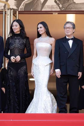 Opening Ceremony and La VÃ nus Electrique (The Electric Venus) Screening at the 79th Cannes Film Festival Park Chan-wook, Demi Moore and ChloÃ Zhao attend the opening ceremony and La VÃ nus Electrique (The Electric Venus) screening during the 79th annual Cannes Film Festival at Palais des Festivals on May 12, 2026 in Cannes, France.  Copyright: x Chassery+Courdjix