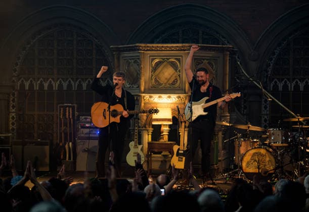 Colin Andrew and Mike Hogan (right) perform live in the Union Chapel, London, 12 May 2026 Colin Andrew (left) perform live with guest Mike Hogan in Union Chapel, London, 12 May 2026 ., Credit:Tina Korhonen Tina Korhonen - B162 Avalon United Kingdom, London  Copyright: xTinaxKorhonenx xTinaxKorhonenx-xB162x xAvalonx 1098417362
