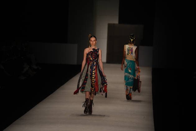 Bogota Fashion Week opens ninth edition in Colombia’s capital BOGOTA, COLOMBIA - MAY 12: Models showcase designs by Colombian designers during the ninth edition of Bogota Fashion Week in Bogota, Colombia, on May 12, 2026. Juancho Torres Anadolu Bogota Colombia. Editorial use only. Please get in touch for any other usage.  Copyright: x2026xAnadoluxJuanchoxTorresx