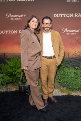 May 12, 2026, New York, United States: (L-R) Michele Glasser and David Glasser attend Paramount+ s Dutton Ranch New York Premiere at AMC Lincoln Square 13 on May 12, 2026 in New York City. New York United States - ZUMAs197 20260512_aaa_s197_700 Copyright: xRonxAdarx