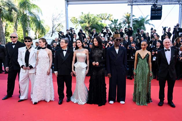 79th Cannes Film Festival Red Carpet Opening Night - part 2 Palais des Festivals - Cannes, France Stellan Skarsgard;Diego Cespedes;Laura Wandal;Park Chan-Wook;Demi Moore;Chloe Zhao;Isaach De Bankole ;Ruth Negga;Paul Laverty 79th Cannes Film Festival Red Carpet Opening Night - part 2 Palais des Festivals - Cannes, France 12th May 2026 SGPItalia id 134688_008 *Not Exclusive  Copyright: xSGPx