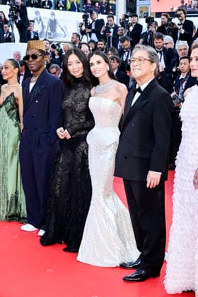 79th Cannes Film Festival Red Carpet Opening Night - part 2 Palais des Festivals - Cannes, France Ruth Negga;Isaach De Bankole ;Chloe Zhao;Demi Moore;Park Chan-Wook;Laura Wandal 79th Cannes Film Festival Red Carpet Opening Night - part 2 Palais des Festivals - Cannes, France 12th May 2026 SGPItalia id 134688_008 *Not Exclusive  Copyright: xSGPx